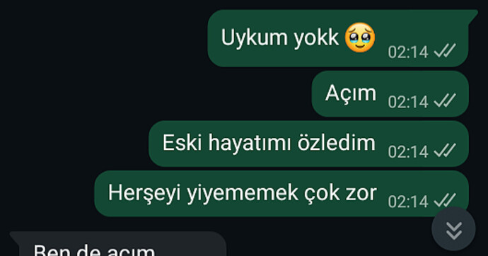 İsyan ettiğiniz durumlar var mı?