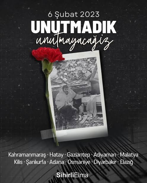 Asrın Felaketi Olan 6  Şubat  depremin de Yakınlarını kaybedenlerin başı sağolsun?