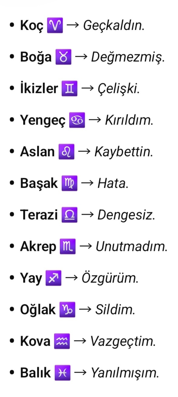 Burçlar eski sevgiliye nasıl gönderme yapıyormuş 😀?