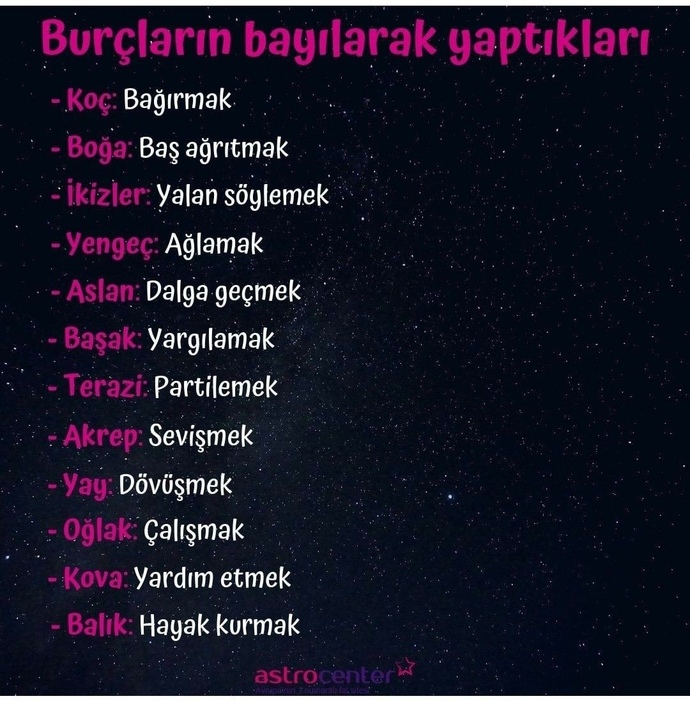 Burçların Yapmaktan En Çok Keyif Aldıkları Aktivitelermiş Sizce Doğru mu?