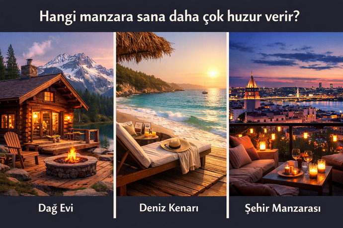 🏡🌊🌆 Hangi ev / manzara seni daha çok yansıtır ve mutlu eder?