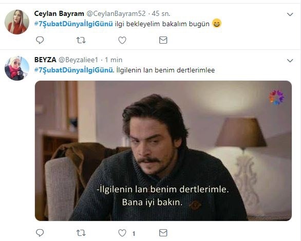 Bu gün Dünya İlgi Günüymüş 🥳 Dürüst Olun Bu gün Bana biraz ilgi göstersin dediğiniz birisi var mı burada?