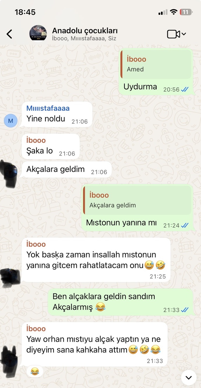 Siz de arkadaşlarınızla böyle saçma samimi diyolaglsra giriyor musunuz?