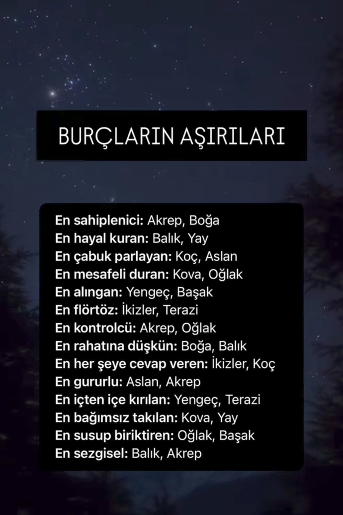 Burçların en aşırıları?