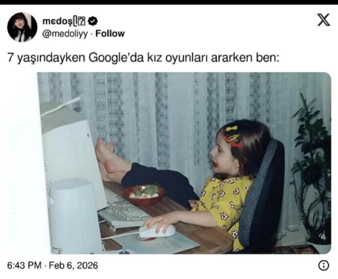 İlk kez kaç yaşında pc başına oturmuşsundur?