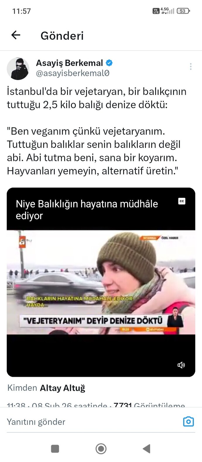 Vejetaryen/vegan olmak, başkasının işine müdahale etme hakkı verir mi?