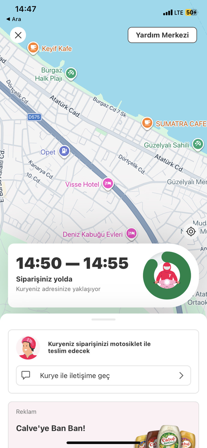 Yağmurlu havalarda kurye mağdur olmasın diye yemek siparişi vermeye çekiniyor musunuz?