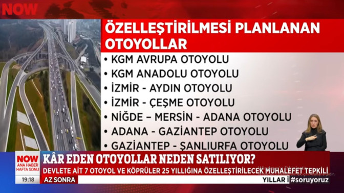 Otoyollar satılacakmış ne düşünüyorsunuz?