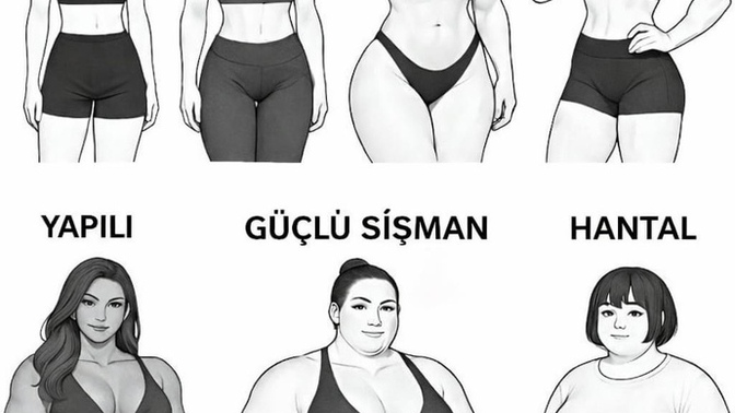 Kızlar sizin vücut tipiniz nasıl, erkekler siz nasıl seversiniz?