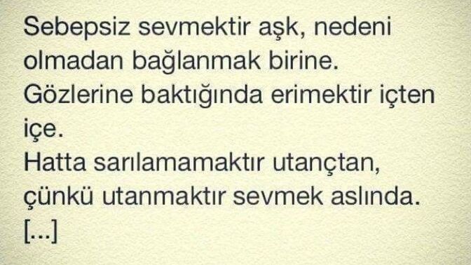 Sevdiğinizden utanır mısınız?