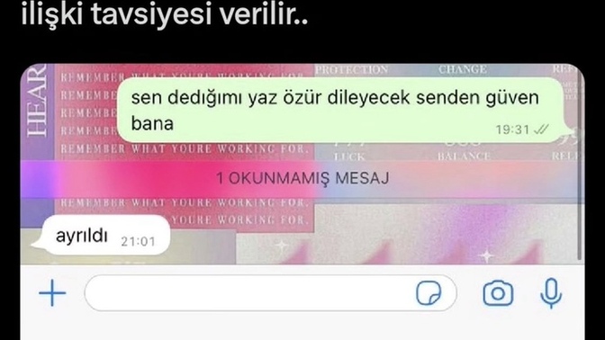 İlişki tavsiyeleriniz ne durumda?