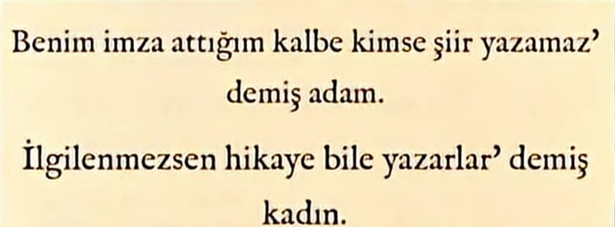 Senin imza attığın kalbe başkası girebilir mi?