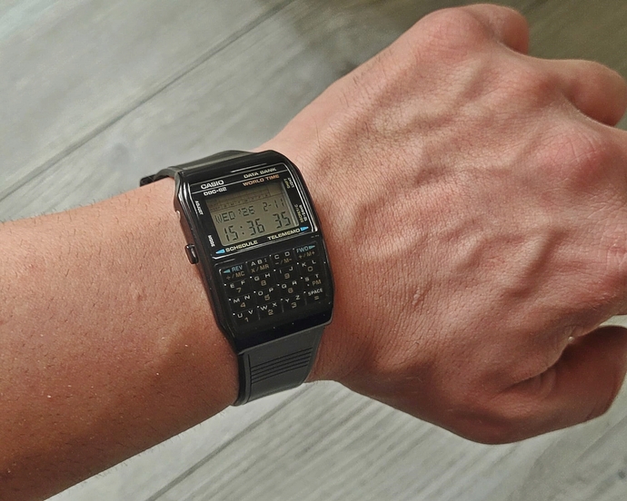 Yıllara meydan okuyan Casio DBC-62 saatim. 1985 üretimi.