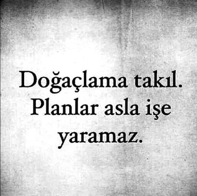 Hep planlı mı yaşarsın?