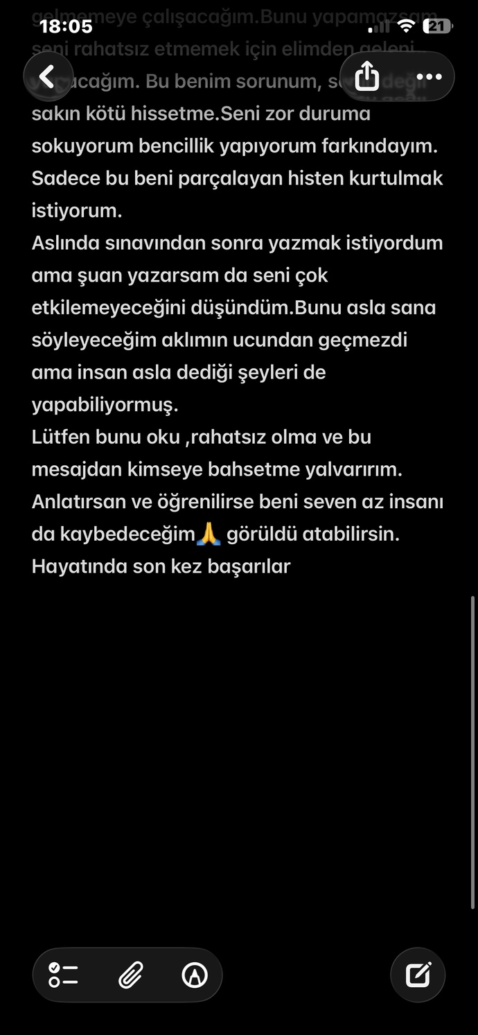 Sizce atmalı mıyım bu mesajı?