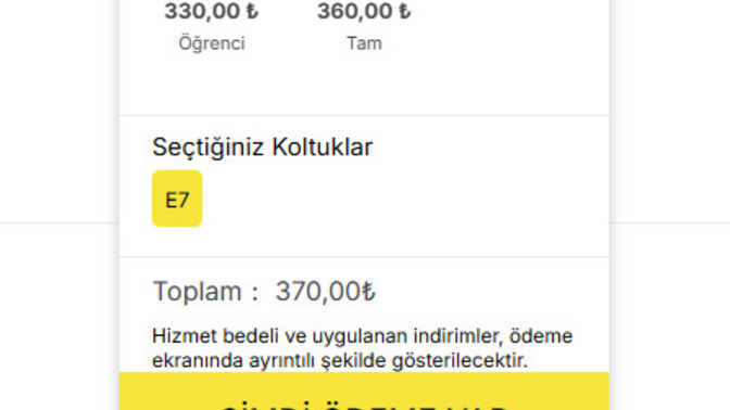 Bir sinema biletine 370 lira verir misiniz?
