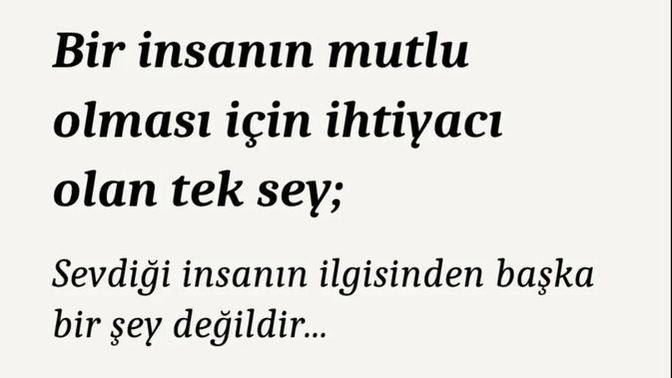 Bir insanı mutlu eden şey nedir?