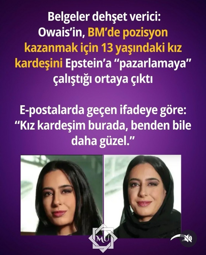 Epstein ve Birleşmiş Milletler dostluğu bazıları insan hakları mahkemesne gidelim diyor adalet böyle bulunabilir mi sizce?