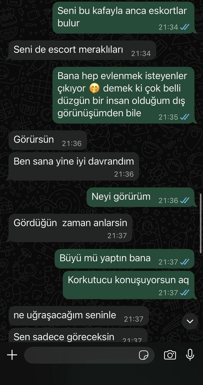 Eski sevgilim neden böyle konuşuyor tehdit mi ediyor?