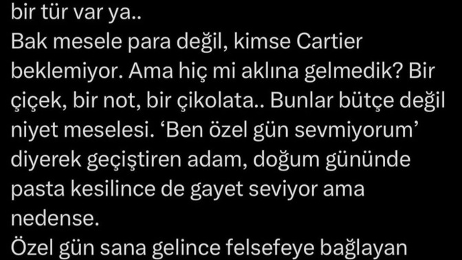 Sevgililer gününde hediye almayan erkek cimri midir?