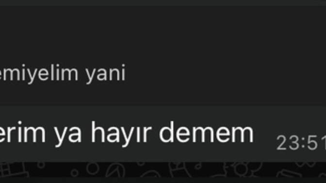 Sevgilim böyle yazdı normal bi anlam mı yoksa kötü mü?