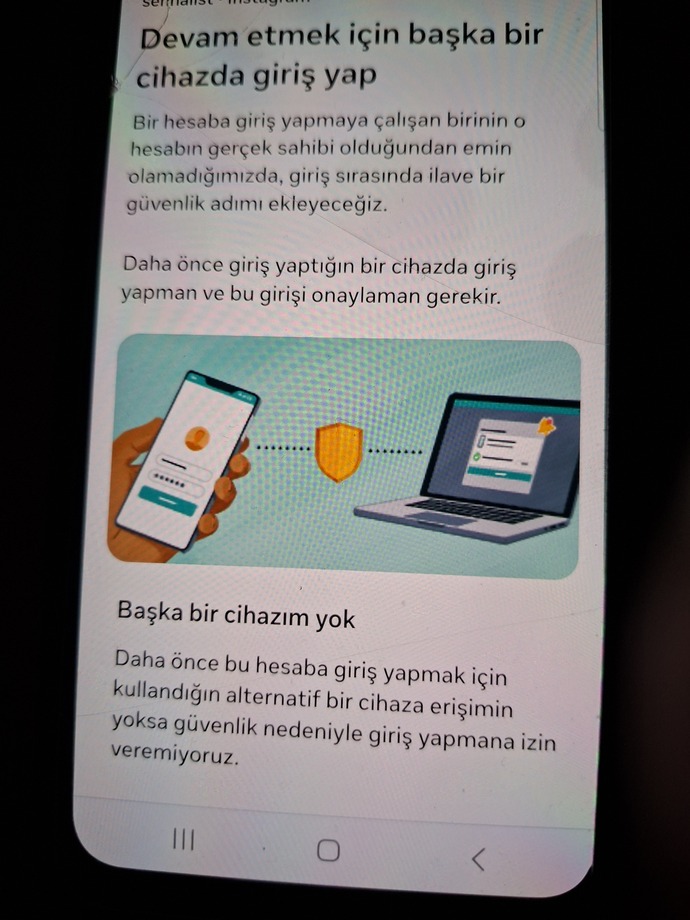 Yeni telefonda Instagram eski cihaz istiyor, hesaba nasıl girebilirim?