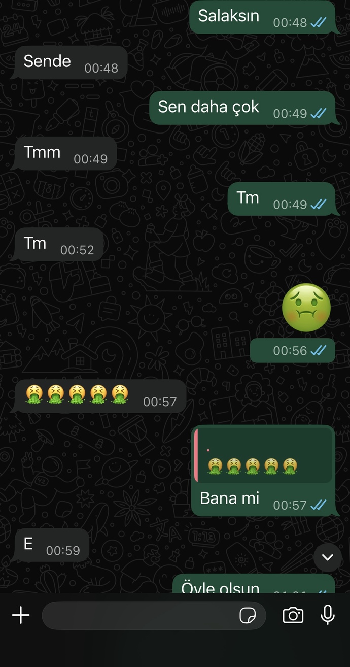 Sizce konuşmayı öok mu uzatmişim (eski sevglm)?