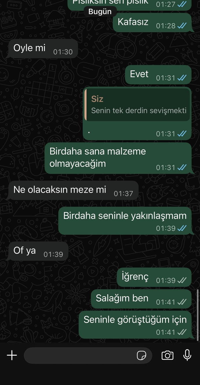 Sizce konuşmayı öok mu uzatmişim (eski sevglm)?