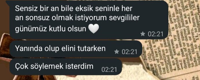 Sevgililer günü mesaj alan var mı?