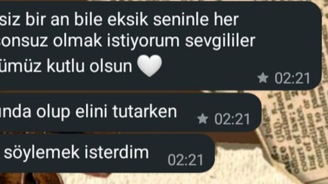 Sevgililer günü mesaj alan var mı?