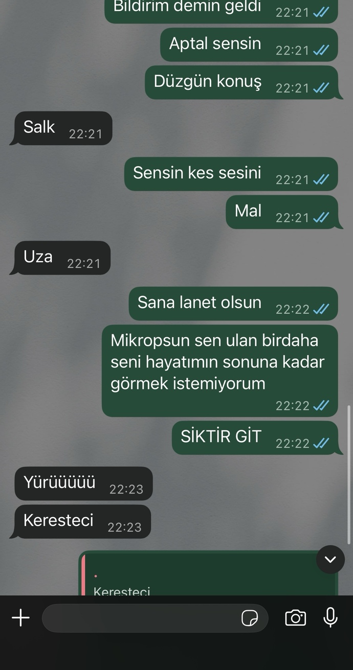 Eski sevgilim neden bu kadar nefret dolu nalaka?