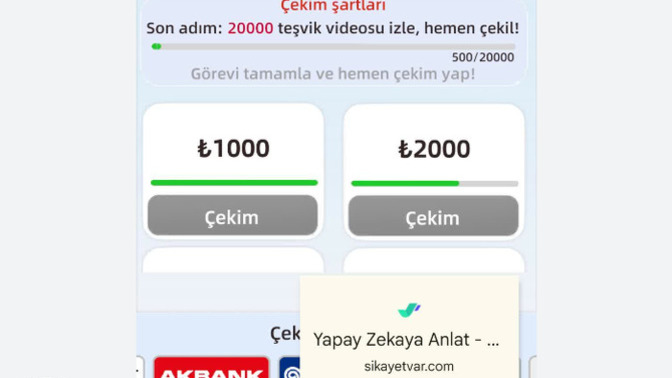 Kardeşim tidycoins diye bir uygulama indirmiş reklam izleyip para kazandiran doğru olabilir mi?