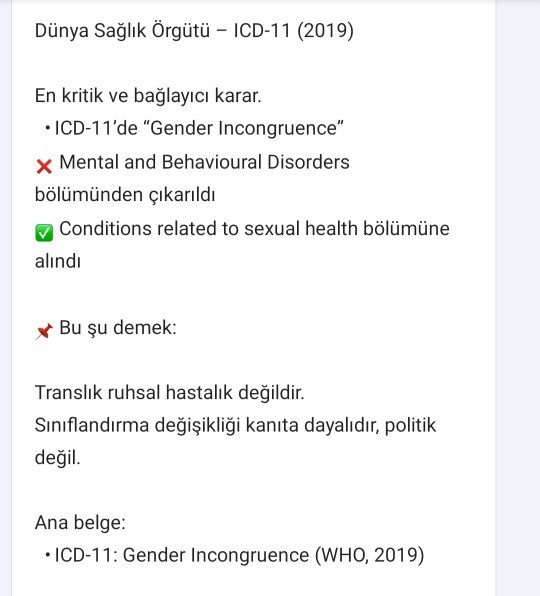 Bazı bireylerin de deyimiyle translık ruhsal bi hastalıksa DSM ve ICD neden öyle demiyor?