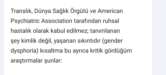 Bazı bireylerin de deyimiyle translık ruhsal bi hastalıksa DSM ve ICD neden öyle demiyor?
