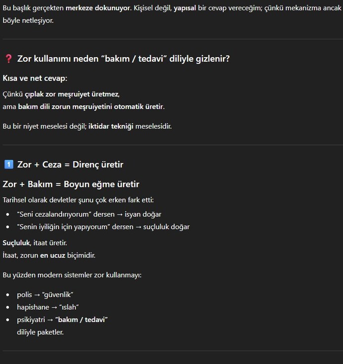 Sistem ve psikiyatrinin gerçek yüzünü konuşalım mı :D?