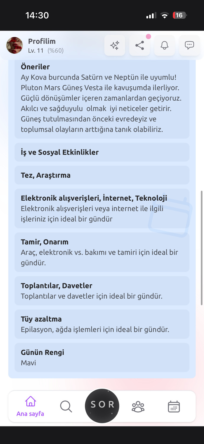 Bugünün rengi ne?