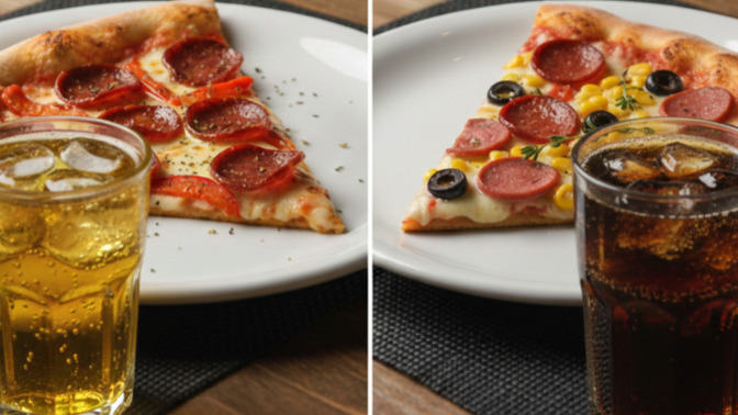 🍕 Pizzayı nasıl seversiniz: sucuklu mu karışık mı? Yanında hangi içecek olmalı (kola, fanta, ayran, su, gazoz) ?