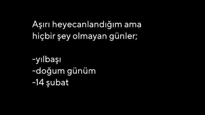 Sizi heycanlandiran özel günler var mı?
