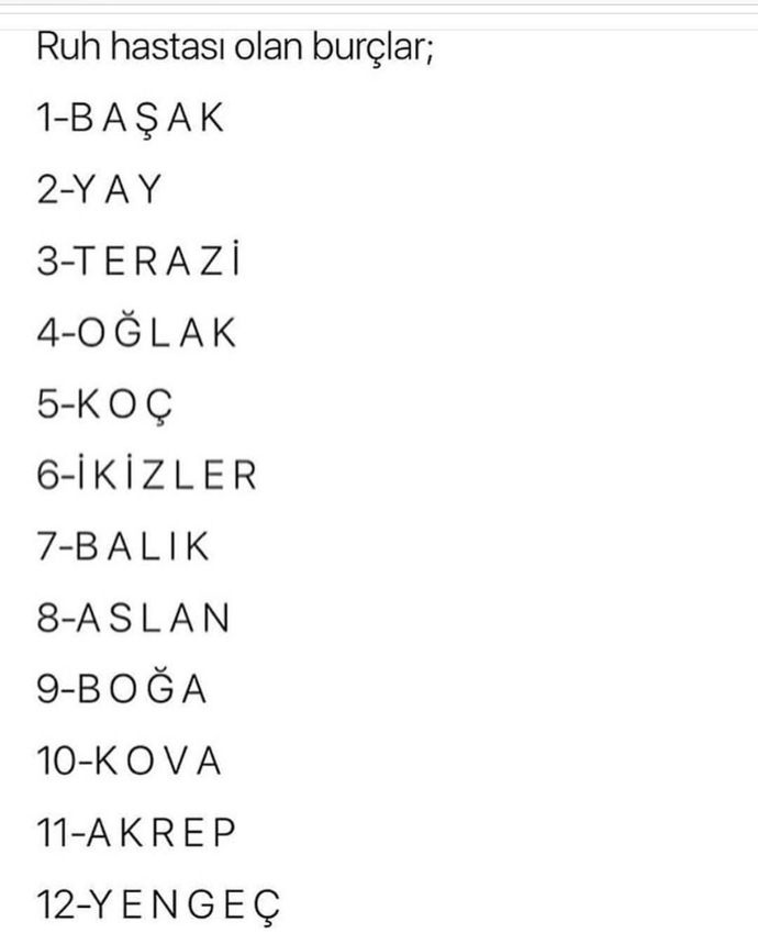 Ruh Hastası Olan Burçlar Sıralaması Kaçıncı Sıradasın?
