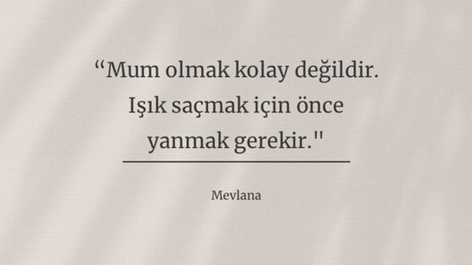 Işık saçmak için önce yanmak mı gerekir?