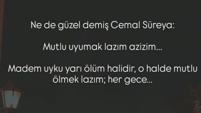 Geceleri mutlu uyuyabiliyor musun?
