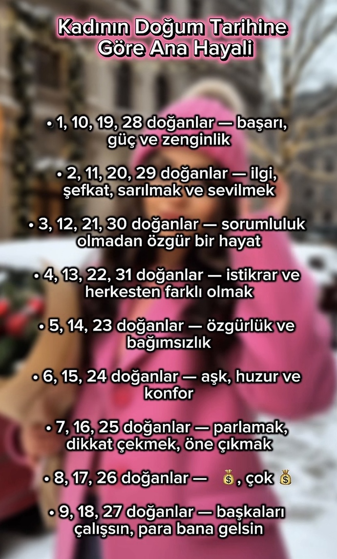 Kadınların Doğum Tarihlerine Göre Hayalleri Sizce Doğru mu?