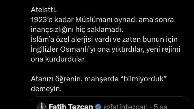 Atatürk'e niye laf ediyorlar?