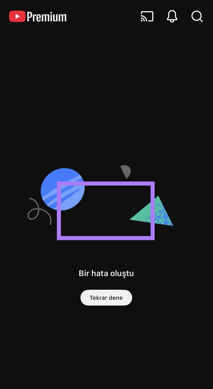 Youtube hata veriyo neden?