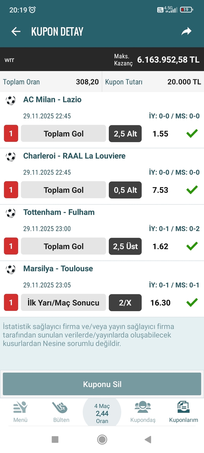 Futbol iddiası oynayan var mı acaba?