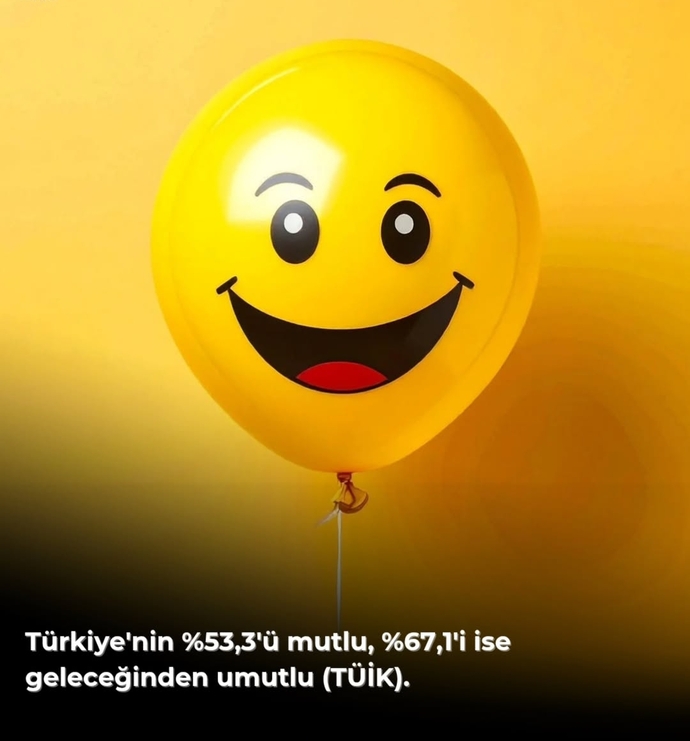 Türkiyedeki iki kişiden biri mutluymuş. Nerde o mutlu olanlar?