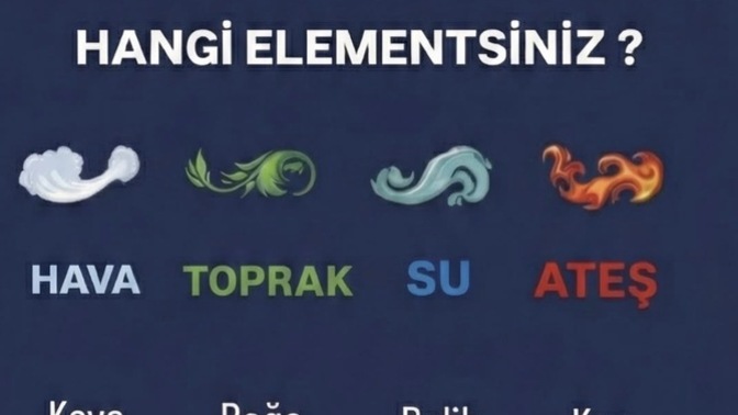 Burçlara göre senin elementin hangisi, su mu ateş mi hava mı toprak mı?