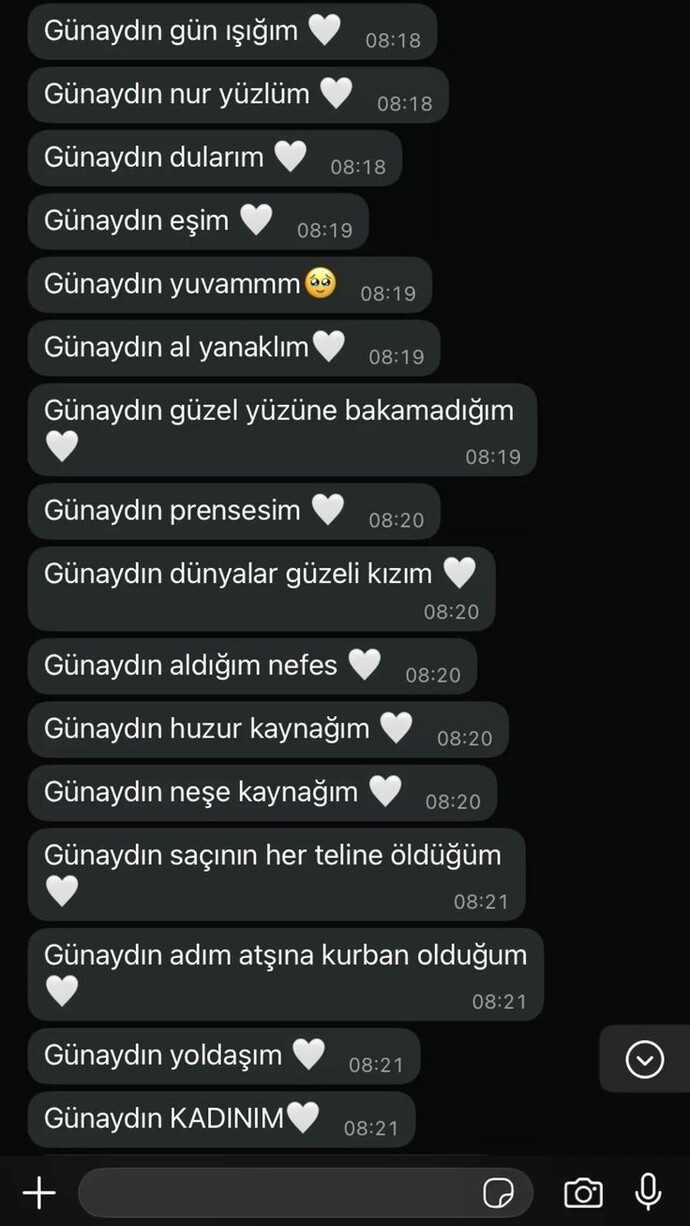 Mesajlastigin özel biri var mı yok mu tahmin edeyim mi?