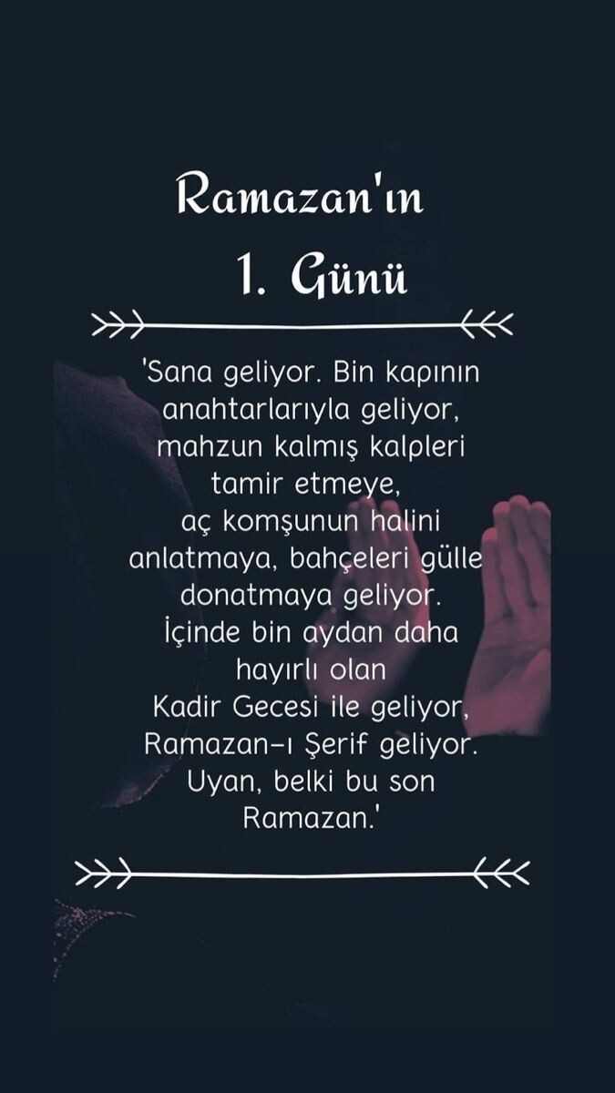 Herkese hayırlı Ramazanlar 😊 huzurlu geceler diliyorum🥰 kimler sahura kalkıyor bakalım?