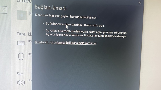 Bluetooth sorunu yaşıyorum?